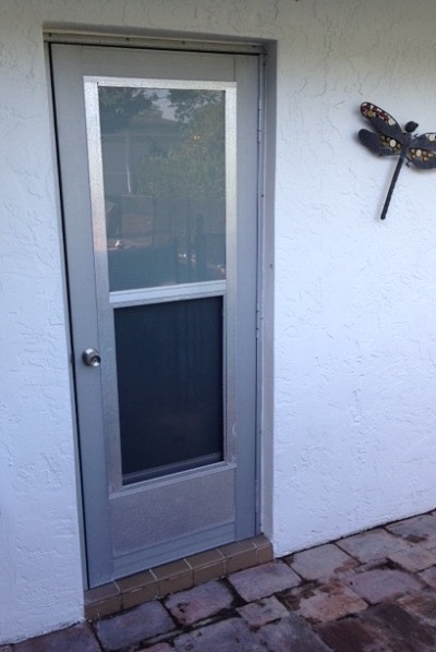 Aluminum outswing door